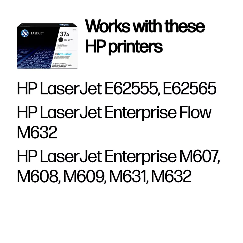 HP 37A γνήσιο τόνερ LaserJet μαύρο, 3000 σελίδες