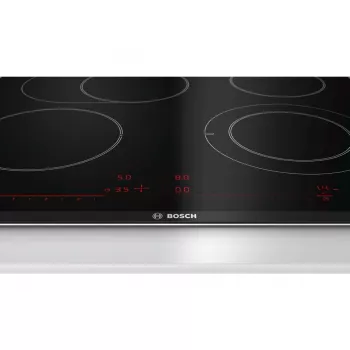 Bosch Serie 8 PKN675DP1D εστία μαύρο, ανοξείδωτο χάλυβα εντοιχιζόμενη κεραμική εστία 4 ζώνη(-ες)