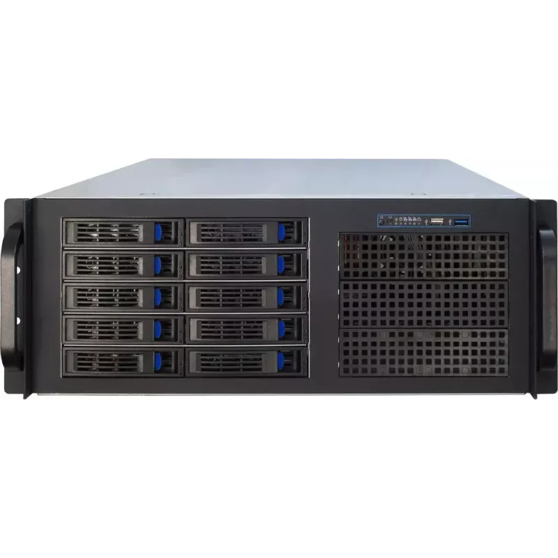 Κουτί διακομιστή Inter-Tech IPC 4U-4410 Rack μαύρο