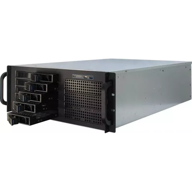 Κουτί διακομιστή Inter-Tech IPC 4U-4410 Rack μαύρο