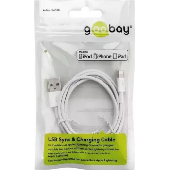 Goobay Καλώδιο φόρτισης και συγχρονισμού Lightning USB 2 m Lightning USB A