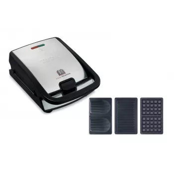 Tefal Snack Collection SW852D Τοστιέρα 700 W μαύρο, ανοξείδωτο ατσάλι