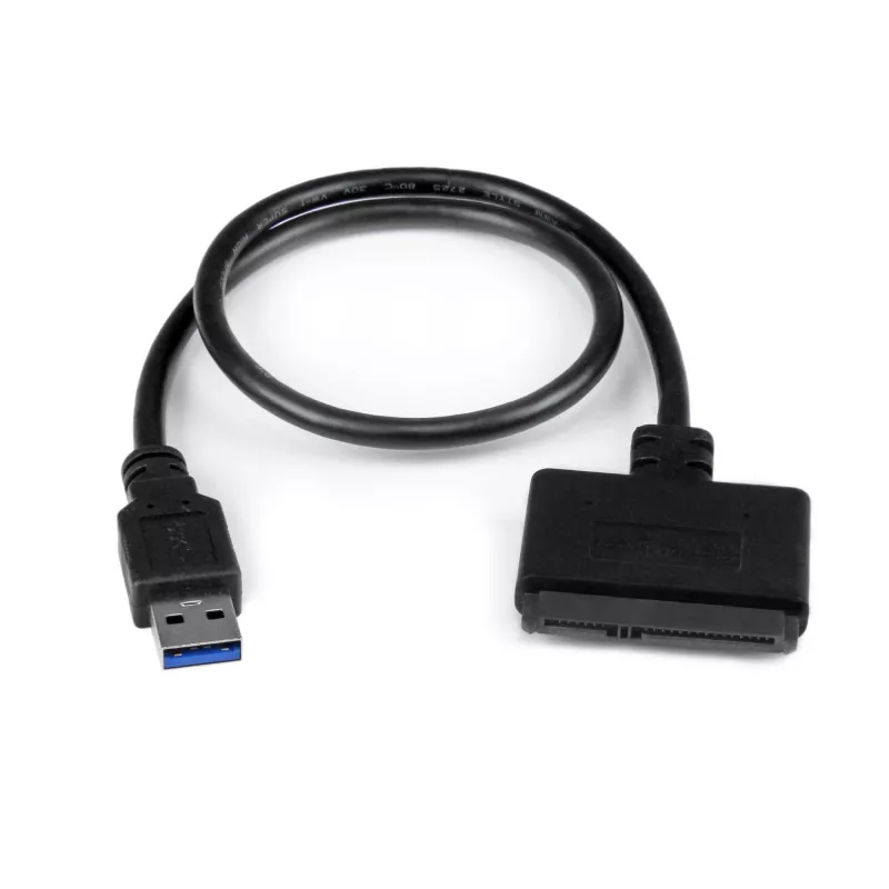 StarTech.com Καλώδιο SATA σε USB με UASP, μαύρο, 6 Gbit/s, CE, FCC, 0 – 60 °C, -10 – 70 °C, 49 mm
