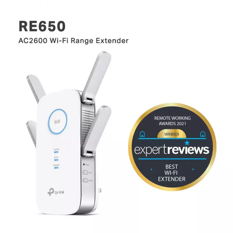 TP-Link RE650 Ενισχυτής δικτύου Πομπός δικτύου λευκό 10, 100, 1000 Mbit/s