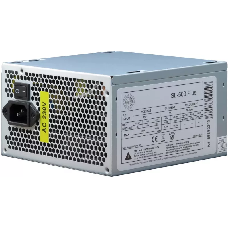 INTER-TECH Τροφοδοτικό SL-500 Plus 500W ATX