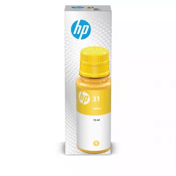 Μπουκάλι μελανιού HP 31 κίτρινο Γνήσιο 1VU28AE