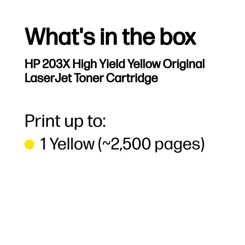 HP LaserJet 203X High Yield κίτρινο γνήσιο τόνερ
