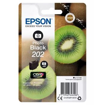 Μελανωτή κασέτα Epson 202 4,1 ml φωτογραφικό μαύρο για Expression Premium XP-6000 XP-6005 XP-6100 XP-6105