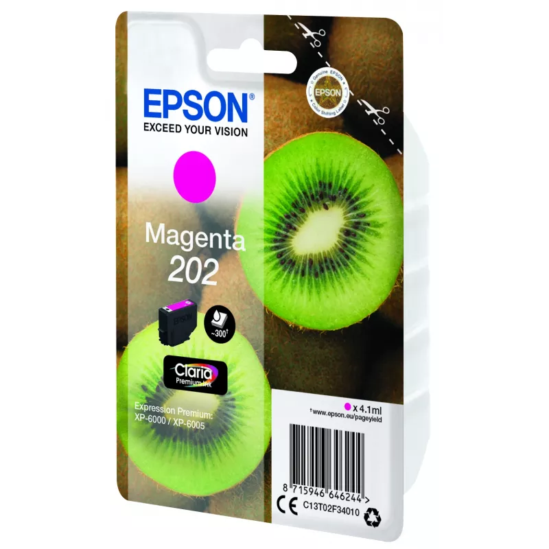 Epson Kiwi Singlepack ματζέντα 202 Claria Premium μελανωτή κασέτα