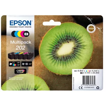 Epson Kiwi Multipack 5 χρώματα 202 Claria Premium μελάνι