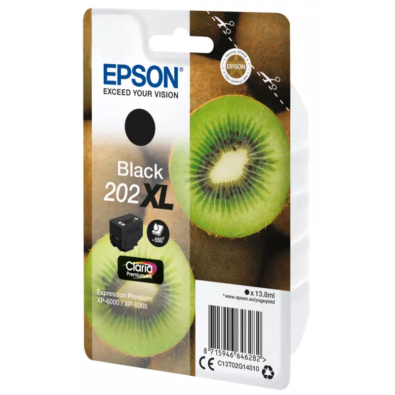 Epson Kiwi Singlepack μαύρο 202XL Claria Premium μελάνι