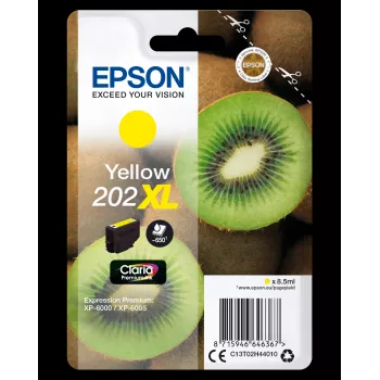 Epson Kiwi Singlepack κίτρινο 202XL Claria Premium μελάνι