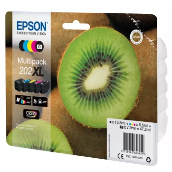 Epson Kiwi Multipack 5 χρώματα 202XL Claria Premium μελάνι