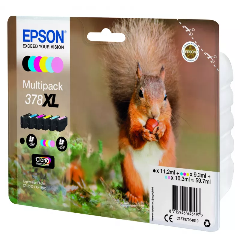 Epson Squirrel Multipack 6 χρώματα 378XL Claria Photo HD μελάνι