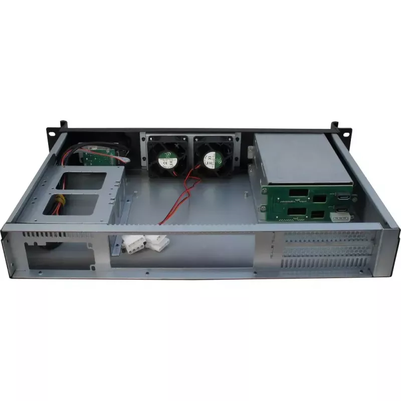 Κουτί διακομιστή Inter-Tech 1.5U-1528L Rack μαύρο