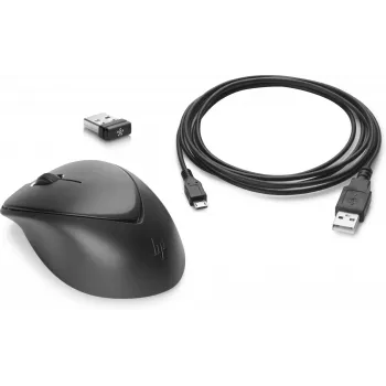 HP Wireless Premium ποντίκι, αμφίχειρο, laser, RF Wireless, 1200 DPI, μαύρο