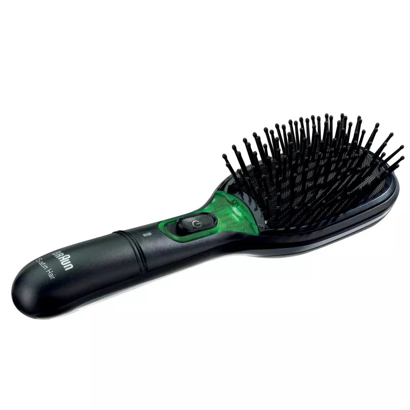 Βούρτσα μαλλιών Paddle BRAUN BR710 για ενήλικες, μαύρο και πράσινο, 175 g