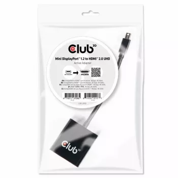 Ενεργός προσαρμογέας CLUB3D Mini DisplayPort 1.2 σε HDMI 2.0 UHD