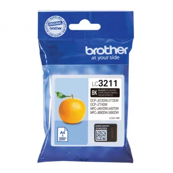 Brother LC3211BK Δοχείο μελανιού 1 τεμ. Γνήσιο Τυπικής χωρητικότητας Μαύρο
