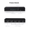 CLUB3D HDMI™ 4K@60Hz UHD Διαχωριστής AC Power 4 Θύρες