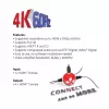 CLUB3D HDMI™ 4K@60Hz UHD Διαχωριστής AC Power 4 Θύρες