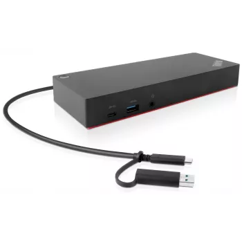 Σταθμός σύνδεσης/πολλαπλασιαστής θυρών Lenovo 40AF0135EU για φορητό υπολογιστή Ενσύρματο μαύρο