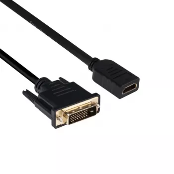 Club 3D CAC-1211 καλώδιο DVI-D σε HDMI 1.4, Dual Link, M/F, 2 m, μαύρο