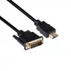 Club 3D CAC-1210 καλώδιο DVI-D σε HDMI 1.4, Dual Link, αμφίδρομο, 4K, M/M, 2 m, μαύρο