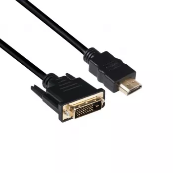 Club 3D CAC-1210 καλώδιο DVI-D σε HDMI 1.4, Dual Link, αμφίδρομο, 4K, M/M, 2 m, μαύρο
