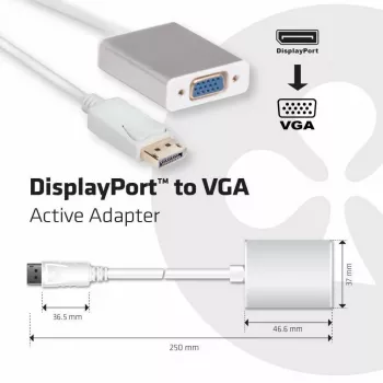 Ενεργός προσαρμογέας DisplayPort σε VGA CLUB3D CAC-2003