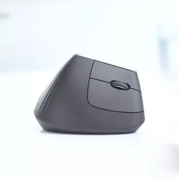 Εργονομικό ασύρματο ποντίκι Logitech MX Vertical, MX Vertical, 4000 DPI, RF Wireless + Bluetooth, για δεξιόχειρες, γραφίτης, χρήση γραφείου