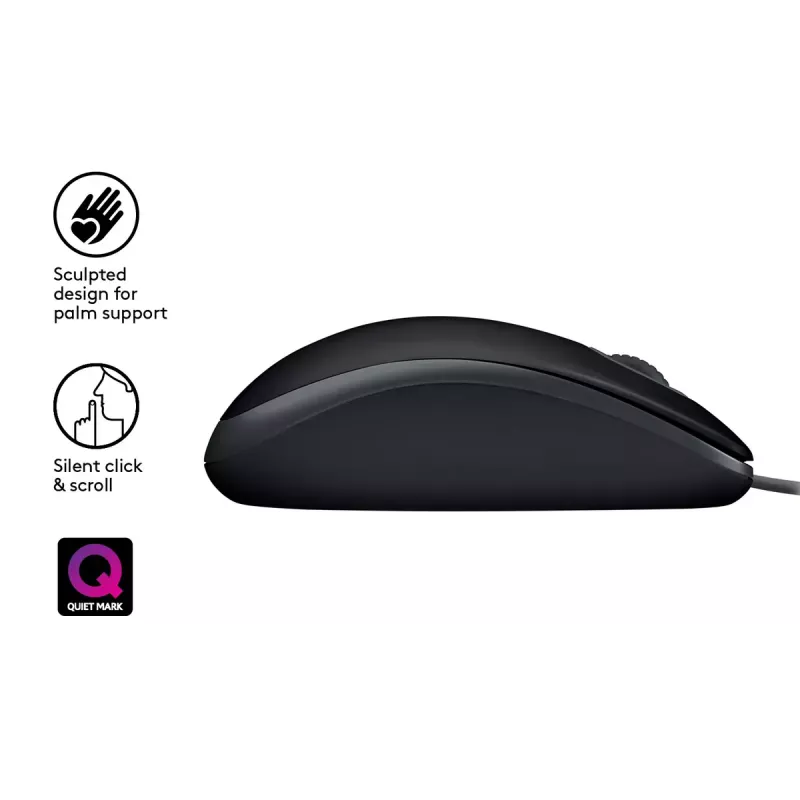 Ποντίκι Logitech B110 Silent Ενσύρματο USB Μαύρο