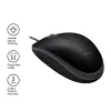 Ποντίκι Logitech B110 Silent Ενσύρματο USB Μαύρο