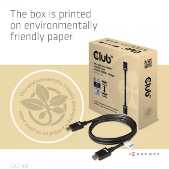 CLUB3D Ultra High Speed HDMI 4K120Hz, 8K60Hz πιστοποιημένο καλώδιο 48 Gbit/s M/M 2 m