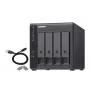 4-Bay QNAP TR-004 - 2.5/3.5 ίντσες - Serial ATA II - 0,1,5,10,JBOD - 3.2 Gen 1 (3.1 Gen 1) - USB Type-C Θήκη