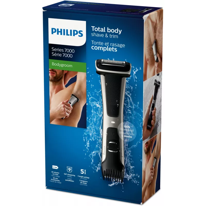 Philips 7000er Serie Bodygroom 7000 BG7025/15 Αδιάβροχο τρίμερ σώματος