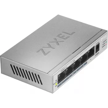 Zyxel GS1005HP Unmanaged Gigabit Ethernet (10/100/1000) Power over Ethernet (PoE) Ασημί