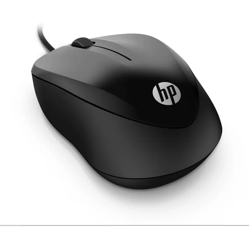 HP Ενσύρματο ποντίκι 1000, αμφιδέξιο, USB Type-A, 1200 DPI, Μαύρο