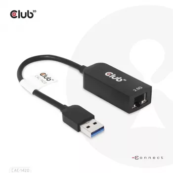 CLUB3D USB 3.2 Gen1 Type-A σε RJ45 2.5Gbps Αντάπτορας