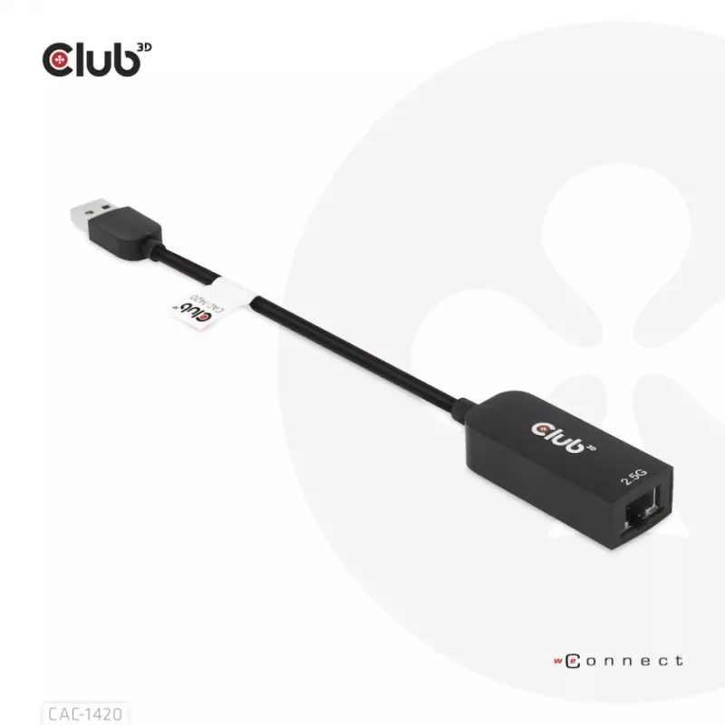 CLUB3D USB 3.2 Gen1 Type-A σε RJ45 2.5Gbps Αντάπτορας