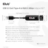 CLUB3D USB 3.2 Gen1 Type-A σε RJ45 2.5Gbps Αντάπτορας