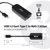 CLUB3D USB 3.2 Gen1 Type-C σε RJ45 2.5Gbps Αντάπτορας