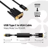 USB Type C σε VGA Ενεργό Καλώδιο M/M CLUB3D CAC-1512 5m