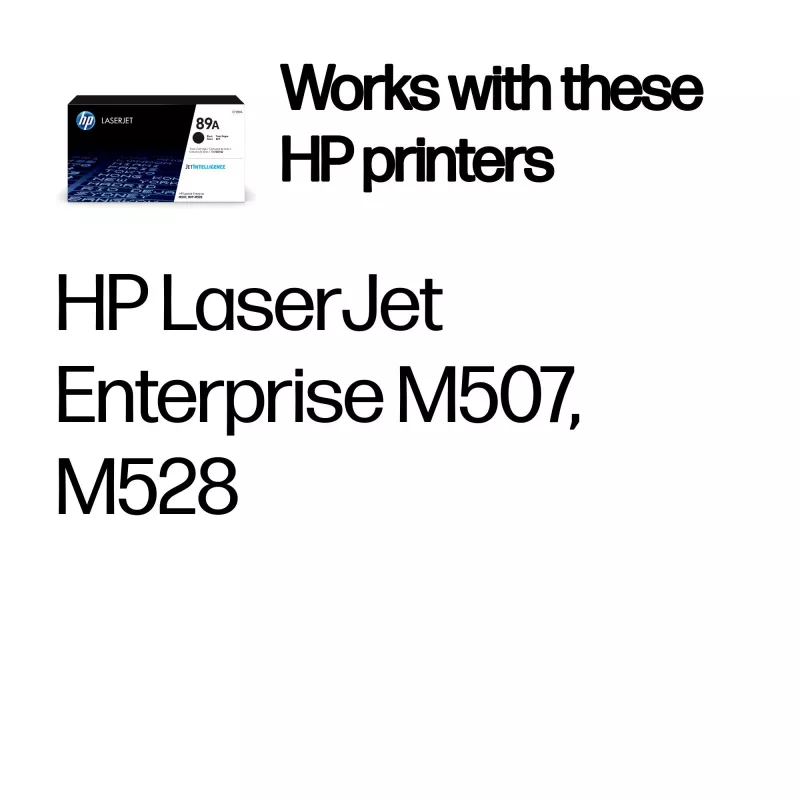 Γνήσιο τόνερ HP 89A Original LaserJet, Μαύρο