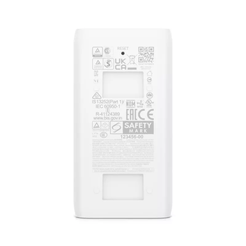 Ubiquiti U-POE-AF εγχυτής PoE, 802.3af, 48 V, 15 W, Gigabit Ethernet, λευκό