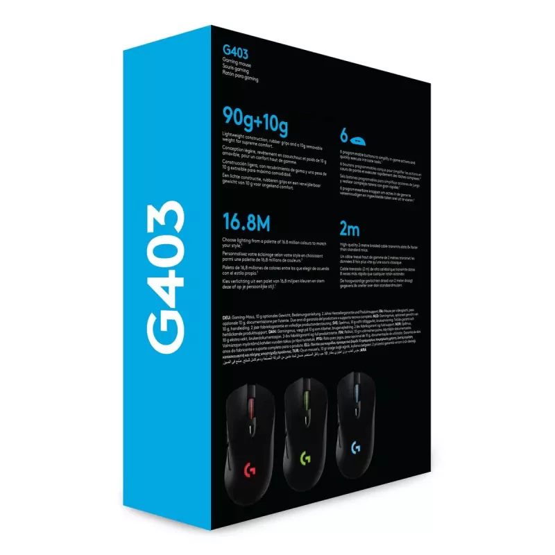 Ποντίκι gaming LOGITECH G403 Hero USB Μαύρο EWR2