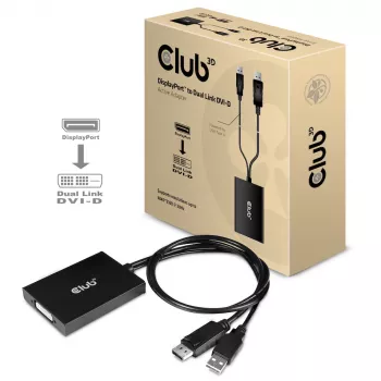 CLUB3D Προσαρμογέας ενεργός DisplayPort σε Dual Link DVI-D HDCP ON Version M/F