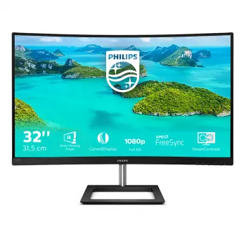 Philips E Line 322E1C/00 Οθόνη υπολογιστή 80 cm (31,5 ίντσες) 1920 x 1080 Pixel Full HD LCD Μαύρο