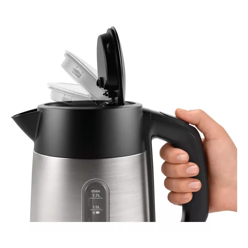 Bosch TWK4P440 βραστήρας 1.7 L 2400 W μαύρο, ανοξείδωτο ατσάλι