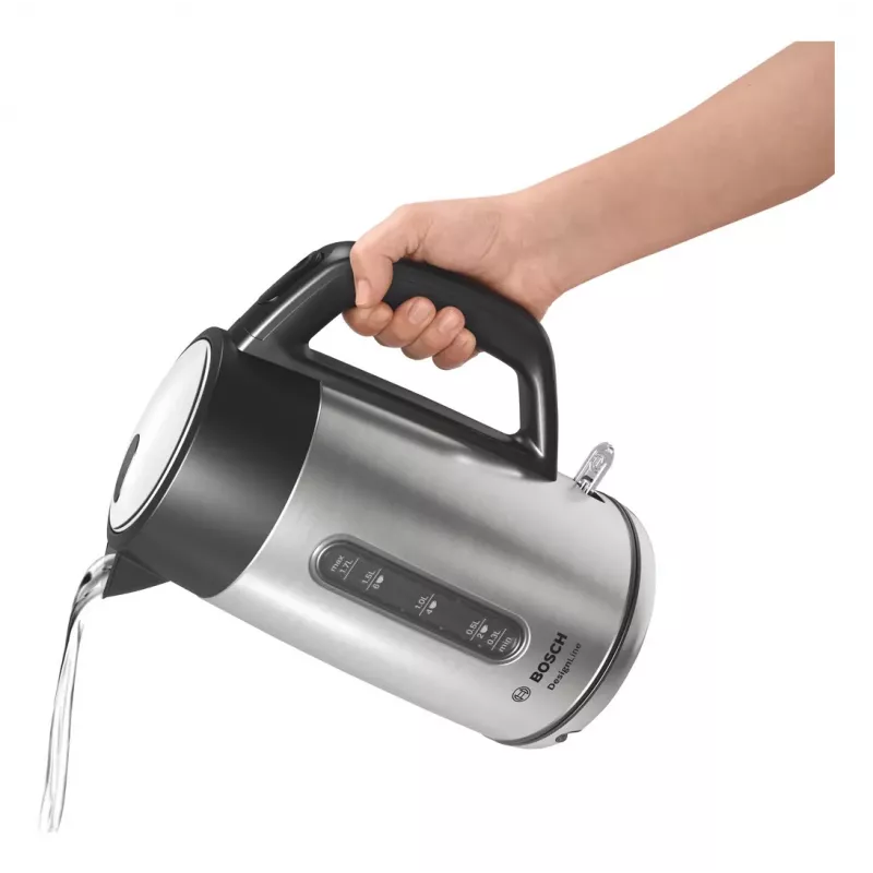 Bosch TWK4P440 βραστήρας 1.7 L 2400 W μαύρο, ανοξείδωτο ατσάλι